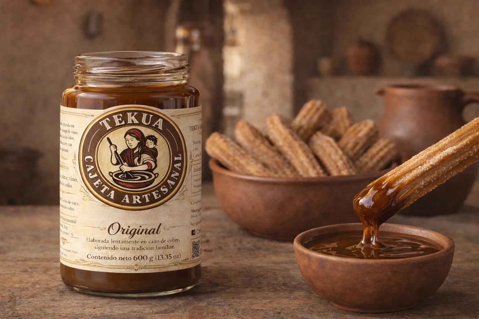 Churros con cajeta Tekua